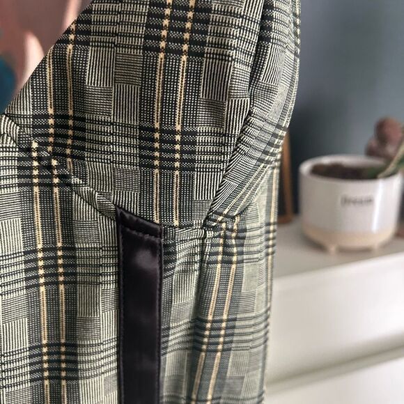 Fashion Nova Black and Tan Checkered Bodycon Dress Small - Picture 16 of 16